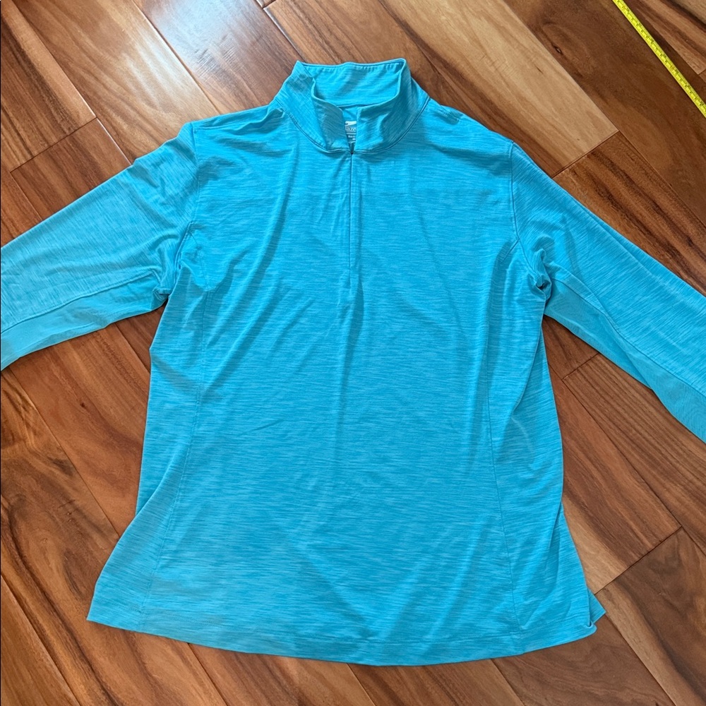 Slazenger Light Blue  Fitted Polo Sweatshirt